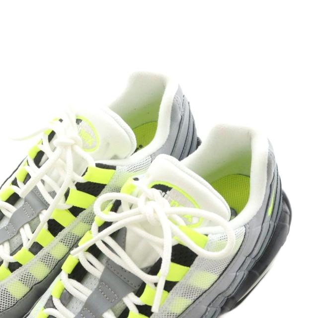 【中古】ナイキ エアマックス 95 OG スニーカー シューズ US9 27.0cm グレー 黒 ブラック 黄 イエロー CT1689-001