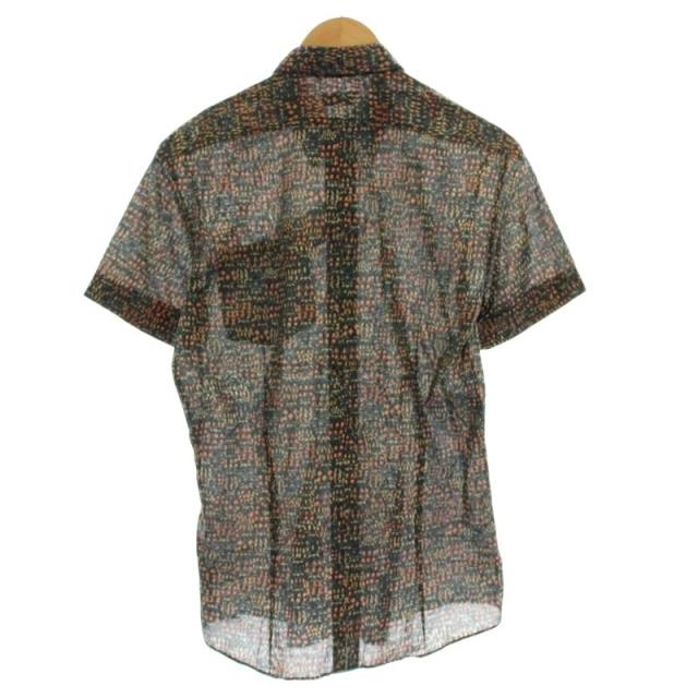 【中古】ドリスヴァンノッテン DRIES VAN NOTEN 半袖シャツ 1157-343-0371 総柄 コットン シャツ 46 緑 グリーン 中古】ドリスヴァンノッテン DRIES VAN NOTEN 半袖シャツ 1157-343