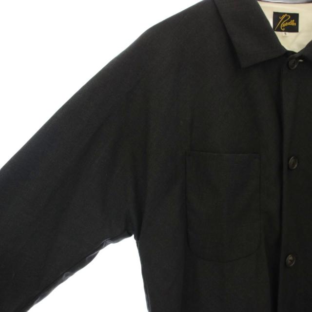 【中古】ニードルス ニードルズ Needles シャツジャケット ステンカラー ウール S 黒 ブラック /KU メンズ 中古】ニードルス ニードルズ Needles シャツジャケット ステンカラー