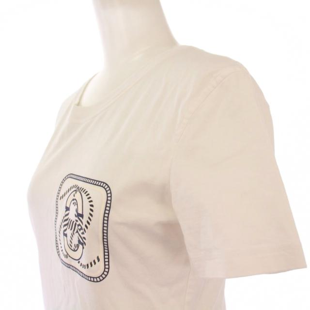 中古】エルメス HERMES 23SS Canoe マイクロTシャツ カルトゥッシュ