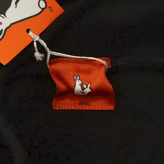 中古】未使用品 FR2 金沢限定 パーカー プルオーバー 柳 花札ロゴ 刺繍