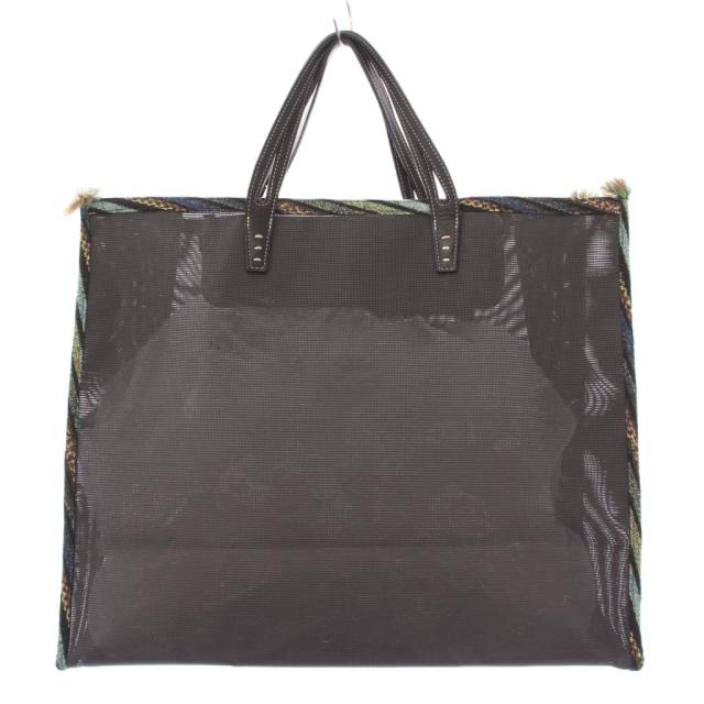 【中古】ア ヴァケーション A VACATION TANK PACK タンクパック トートバッグ ハンドバッグ メッシュ フリンジ 黒