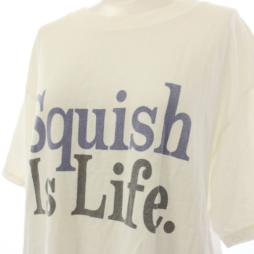 【中古】アパルトモン ドゥーズィエムクラス 24SS Tシャツ カットソー Squish is Life プリント 半袖 白 レディース 中古】アパルトモン ドゥーズィエムクラス 24SS Tシャツ カットソー