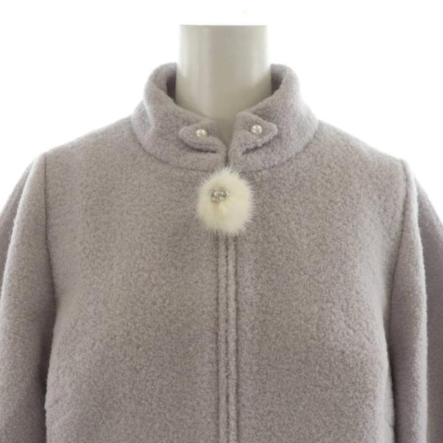 【中古】ルネ Rene ショートジャケット パール装飾 ウール 34 ラベンダー 6143020 /AN47 レディース_6