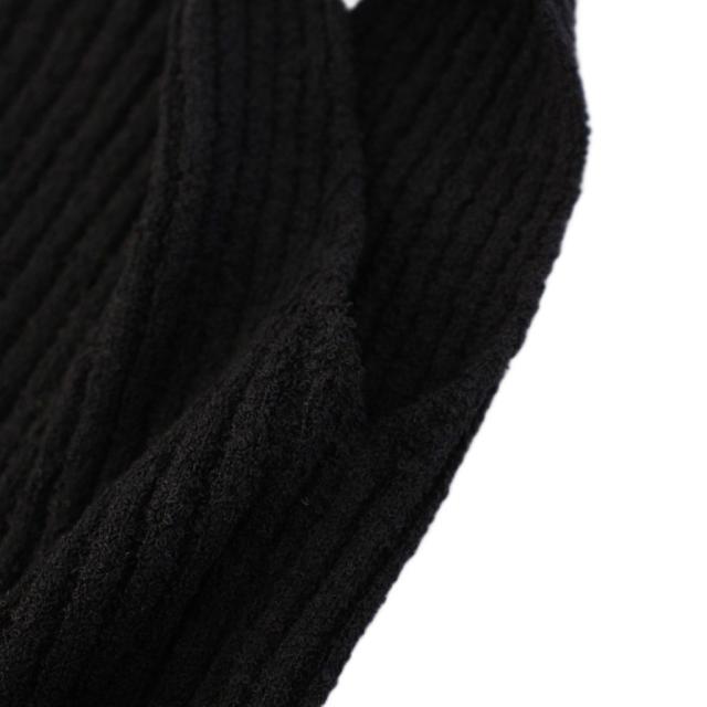 【中古】ポワ pois Rib knit onepiece リブニットワンピース ノースリーブ ロング F 黒 25ss320 /KH レディース 中古】ポワ pois Rib knit onepiece リブニットワンピース