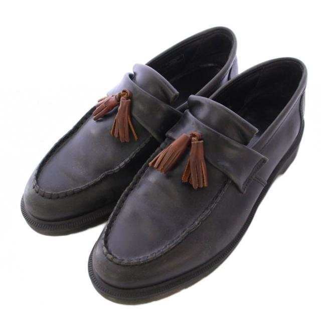 【中古】ドクターマーチン DR.MARTENS ADRIAN アドリアン タッセルローファー 厚底 レザー UK10 黒 ブラック