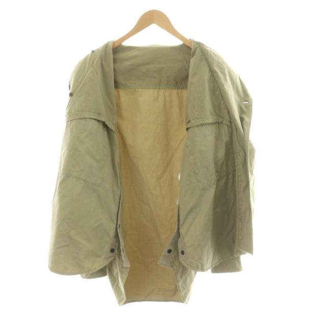 【中古】サカイ sacai Eric Haze Code Embroidery L/S Shirt ジップアップジャケット アウター 2 カーキ 23-02977M 中古】サカイ sacai Eric Haze Code Embroidery L/S Shirt ジップ