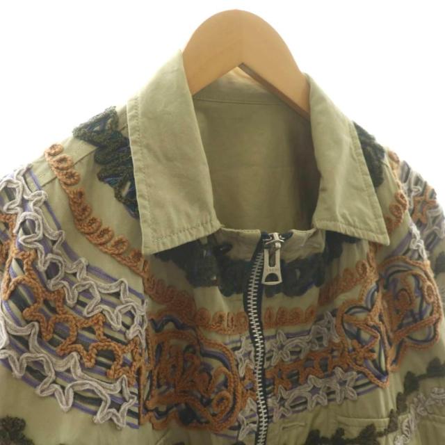 中古】サカイ sacai Eric Haze Code Embroidery L/S Shirt ジップ