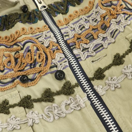 中古】サカイ sacai Eric Haze Code Embroidery L/S Shirt ジップ