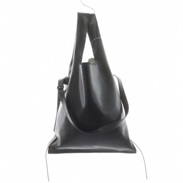 【中古】アメリヴィンテージ 23AW UND REFINED LEATHER BAG ハンドバッグ ショルダーバッグ トートバッグ レザー 黒