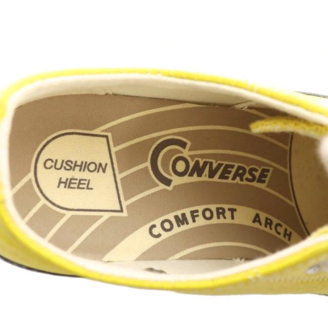 【中古】コンバース チャックテイラー レザー オックス スニーカー シューズ 23.0cm 黄 イエロー 1AD987