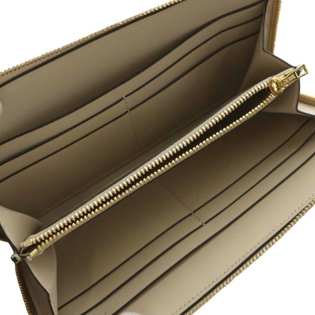 【中古】ロエベ 23SS リピート ジップアラウンド ウォレット アナグラム 長財布 ベージュ C499T12X07 中古】ロエベ 23SS リピート ジップアラウンド ウォレット アナグラム