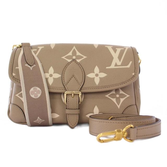 【中古】ルイヴィトン ディアヌ モノグラム アンプラント トゥルトレールクレーム ショルダーバッグ M46583