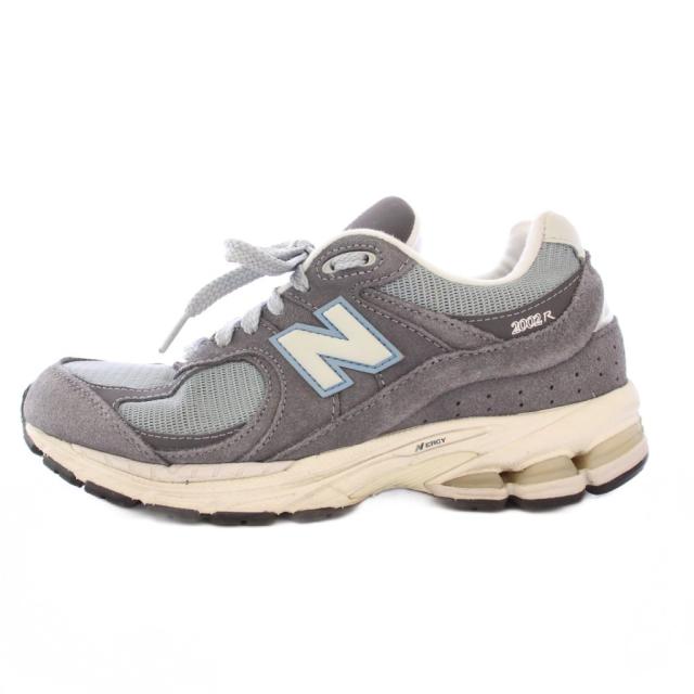 【中古】ニューバランス NEW BALANCE ローカットスニーカー シューズ 厚底 ロゴ メッシュ 切替 US6 グレー M2002RFB