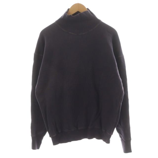 【中古】ウエアハウス WAREHOUSE スウェット トレーナー 長袖 ハイネック コットン 44 紫 パープル /AN38 メンズ