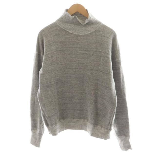 【中古】ウエアハウス WAREHOUSE スウェット トレーナー 長袖 ハイネック コットン 42 グレー /AN39 メンズ