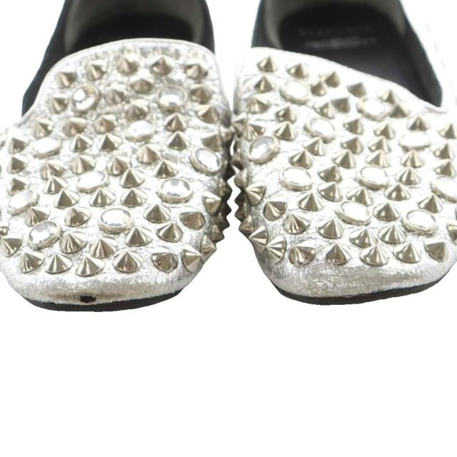 【中古】ジェレミースコット Jeremy Scott × スタッカート STACCATO パンプス ラウンドトゥ 24.0cm シルバー色