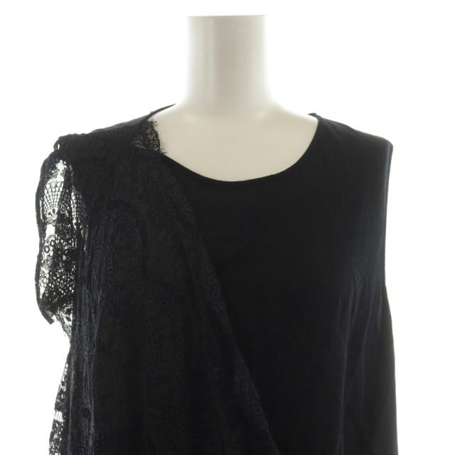 中古】リミフゥ LIMI feu LAWN + SATIN DOUBLE FRONT BLOUSE