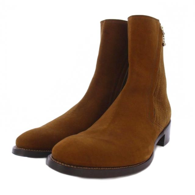 【中古】ISAMU KATAYAMA BACKLASH WHITE FLAGS ダブルジップブーツ 26 ベージュ メンズ 中古】ISAMU KATAYAMA BACKLASH WHITE FLAGS ダブルジップブーツ 26