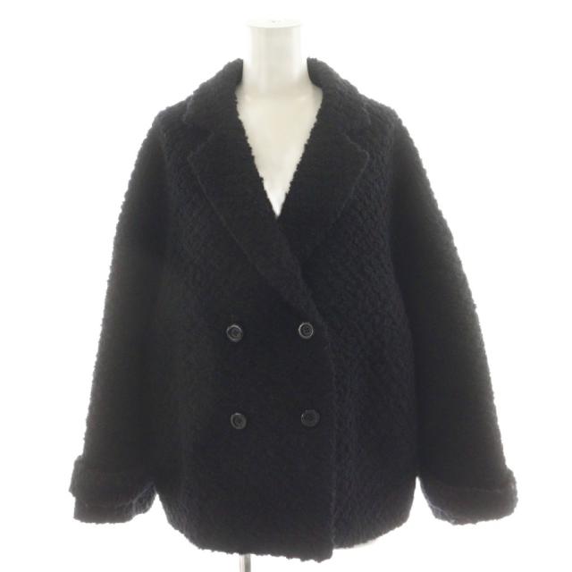 中古】シェリエ CHERIE ブークレコクーンショートコート ダブル ボア
