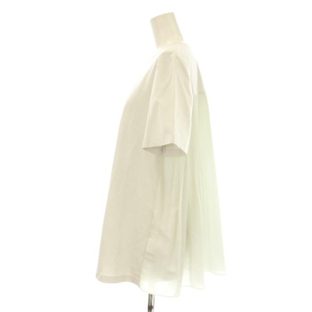 【中古】セオリーリュクス 24SS BASALT CASLEY プリーツ 異素材コンボ Tトップス Tシャツ カットソー 半袖 切替 38_1