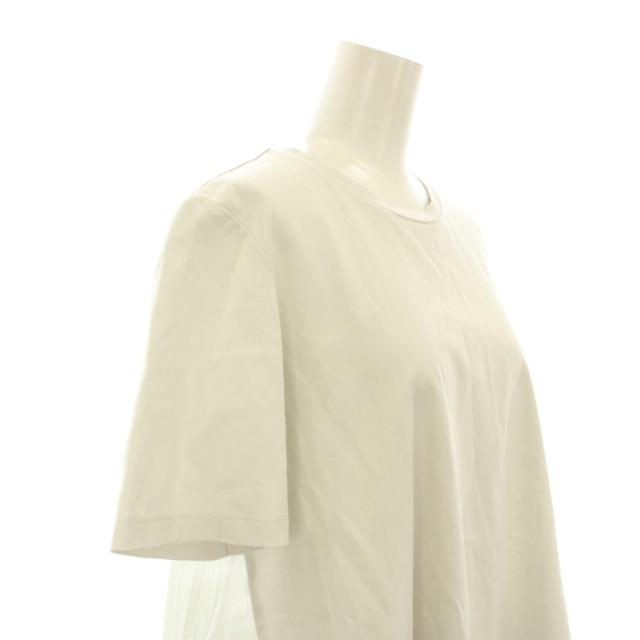【中古】セオリーリュクス 24SS BASALT CASLEY プリーツ 異素材コンボ Tトップス Tシャツ カットソー 半袖 切替 38_4