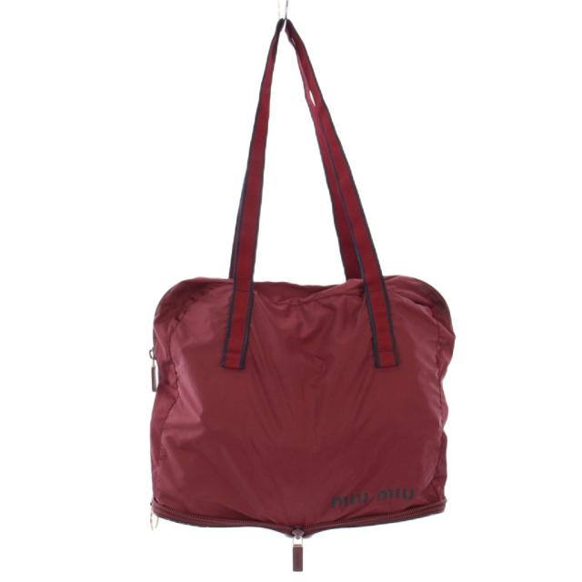 中古】ミュウミュウ miumiu 折り畳みバッグ トートバッグ ショルダー