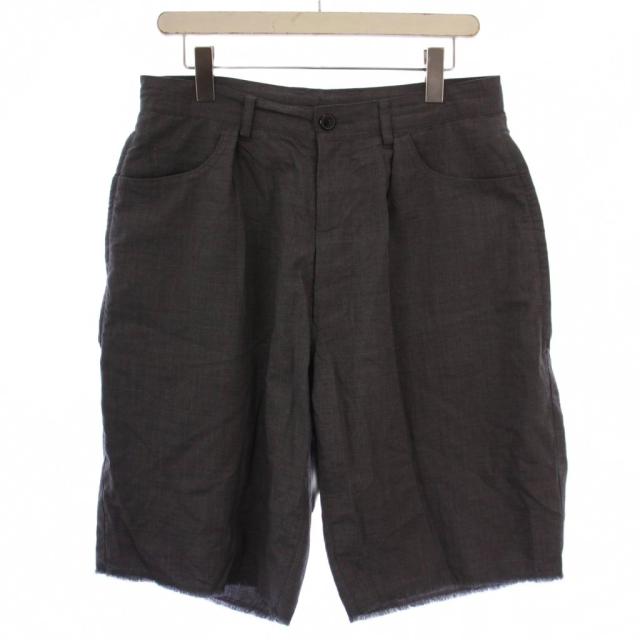 【中古】ビームス BEAMS エスエスズィー SSZ ショートパンツ ハーフパンツ ジップフライ ウール S グレー メンズ
