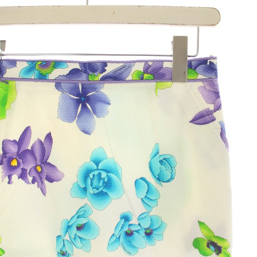 中古】レオナール LEONARD fashion タイトスカート ひざ丈 花柄