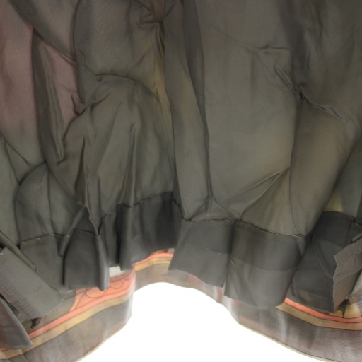 中古】レオナール LEONARD fashion フレアスカート ウール 絹 シルク混