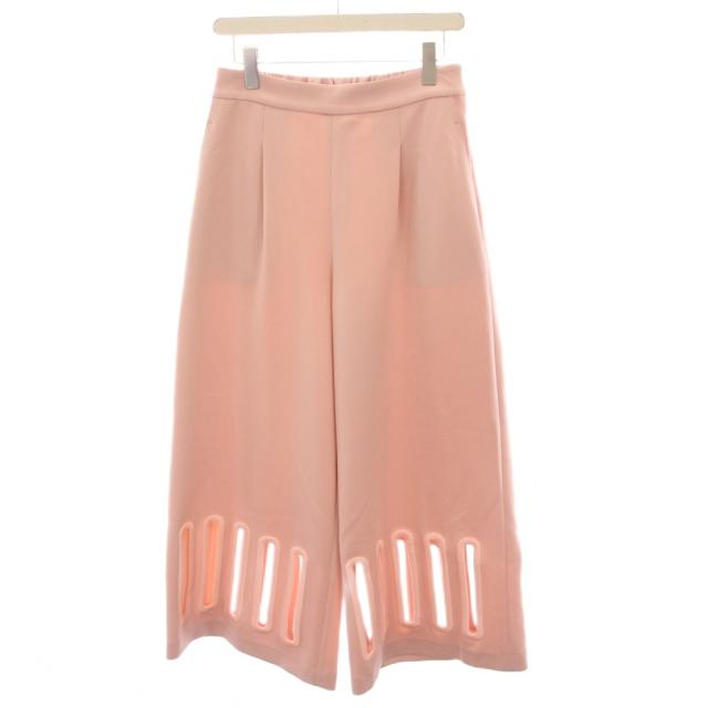 【中古】アドーア ADORE 24SS オーバルカットワークブラウス パンツ セットアップ 上下 38 ピンク /YM レディース 中古】アドーア ADORE 24SS オーバルカットワークブラウス パンツ