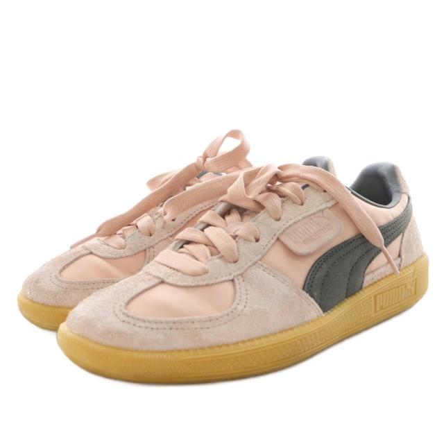 【中古】プーマ PUMA パレルモ へアリー PALERMO HAIRY GS スニーカー シューズ 24.0cm ピンク 403036