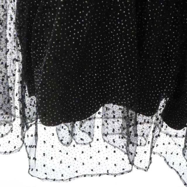 中古】カデュネ CADUNE 24SS キラキラドットスカート フレアスカート