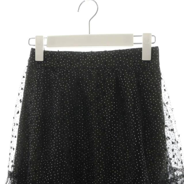 中古】カデュネ CADUNE 24SS キラキラドットスカート フレアスカート