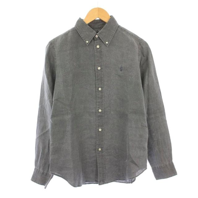 ラルフローレン CLASSIC FIT ボタンダウンシャツ ブラウス グレー 中古】ラルフローレン CLASSIC FIT ボタンダウンシャツ ブラウス 長袖