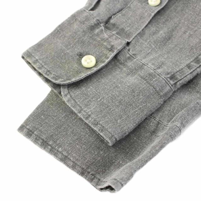ラルフローレン CLASSIC FIT ボタンダウンシャツ ブラウス グレー 古着 ラルフローレン Ralph Lauren CLASSIC FIT クラシックフィット