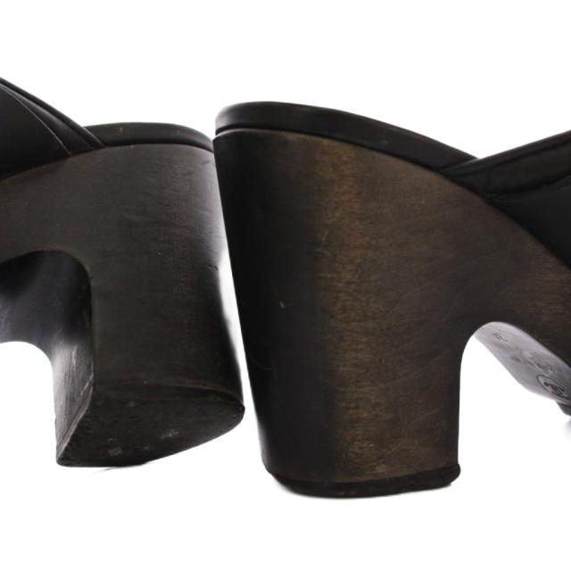 中古】シャネル CHANEL サボサンダル ミュール キルティング レザー 34