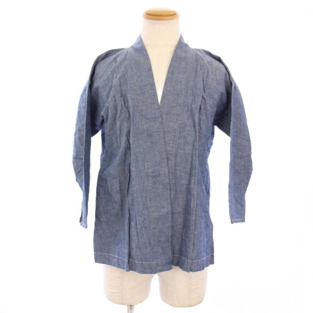 【中古】ビズビム VISVIM NORAGI CHAMBRAY ノラギ シャンブレー シャツジャケット 1 青 0117205007006 /KH キッズ