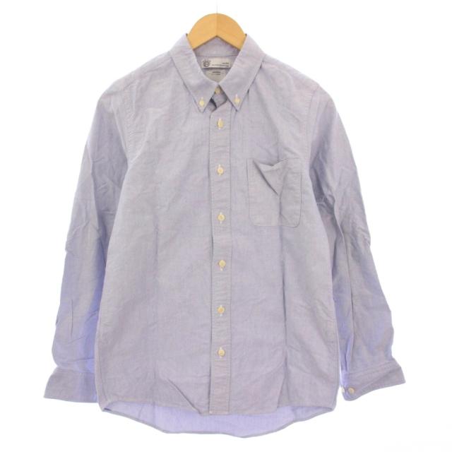 【中古】ビズビム VISVIM ALBACORE NATIVE BLANKET L/S ボタンダウンシャツ 長袖 1 青 0115205011003 /KH メンズ