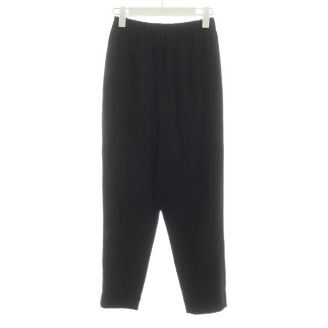 【中古】エンフォルド ENFOLD 22AW PEダブルクロス Relax TROUSERS イージーパンツ 34 黒 ブラック 300FA631-1220