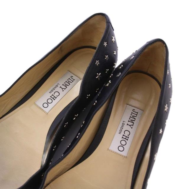 中古】ジミーチュウ スタースタッズフラットシューズ パンプス