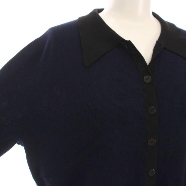 中古】イエナ IENA BONHEUR 25SS B.ポロシャツニット 半袖 黒 紺 25