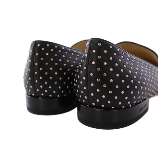 中古】ジミーチュウ JIMMY CHOO ローファー フラットシューズ スタッズ