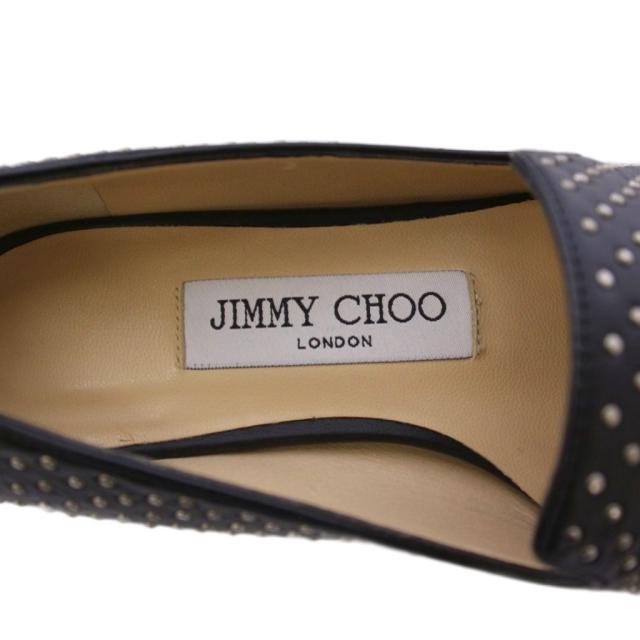中古】ジミーチュウ JIMMY CHOO ローファー フラットシューズ スタッズ