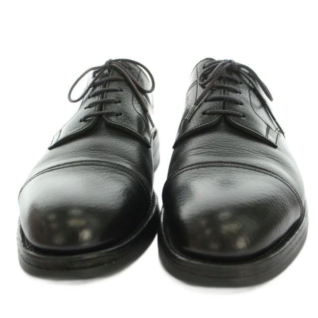 【中古】ジェーエム J.M.WESTON ビジネスシューズ レザー ストレートチップ キャップトゥ 5.5E ブラック 765-22