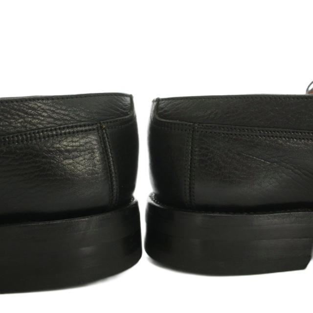 【中古】ジェーエム J.M.WESTON ビジネスシューズ レザー ストレートチップ キャップトゥ 5.5E ブラック 765-22