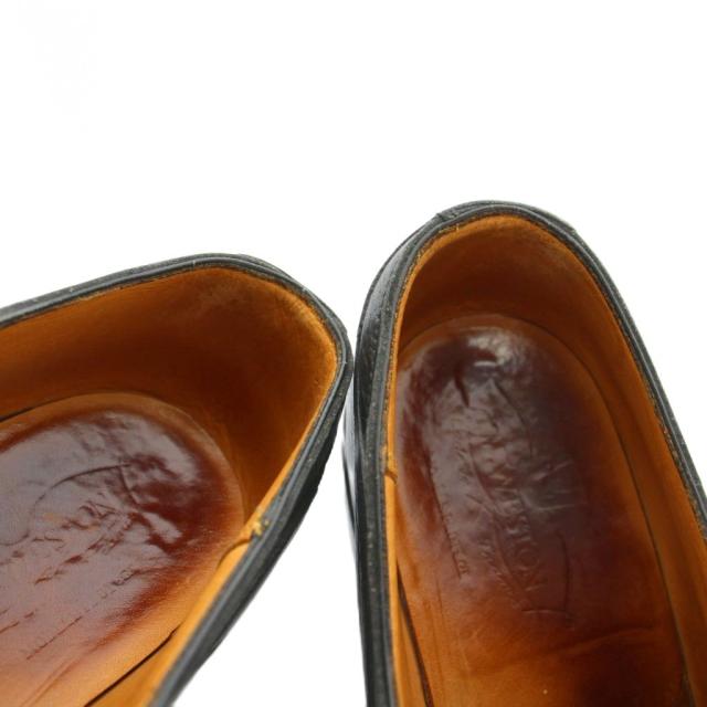 【中古】ジェーエム J.M.WESTON ビジネスシューズ レザー ストレートチップ キャップトゥ 5.5E ブラック 765-22