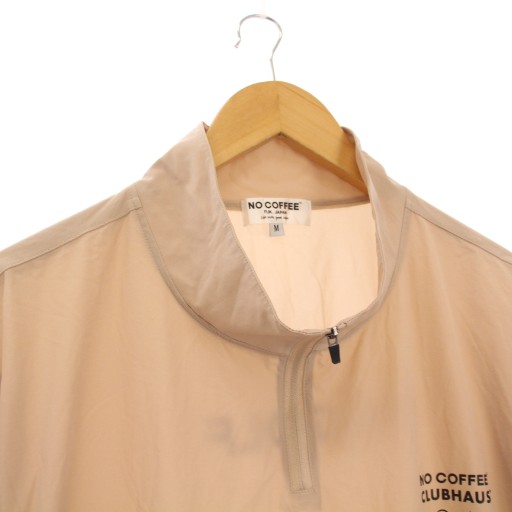 【中古】ノーコーヒー NO COFFEE CLUBHOUSE HALF ZIP PISTE ハーフジップピステ シャツ 半袖 M ベージュ /KH メンズ_3