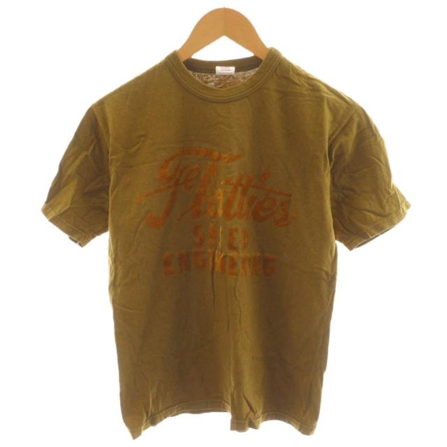 【中古】パワーウェア POWER WEAR Tシャツ カットソー 半袖 ロゴ M 茶 ブラウン /AN8 メンズ