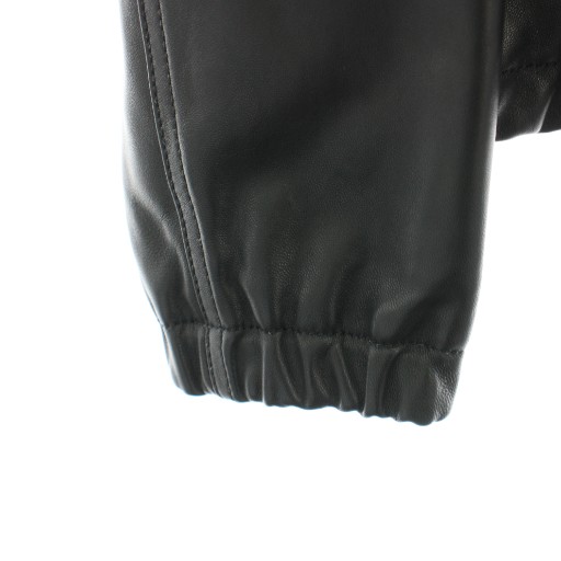 中古】コーチ フーディッドレザー レザージャケット フード ジップ